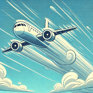  Шуточный рисунок как устроен поток воздуха вокруг крыла самолёта